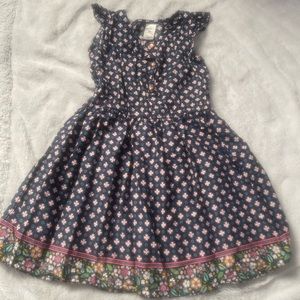 Navy with floral dress